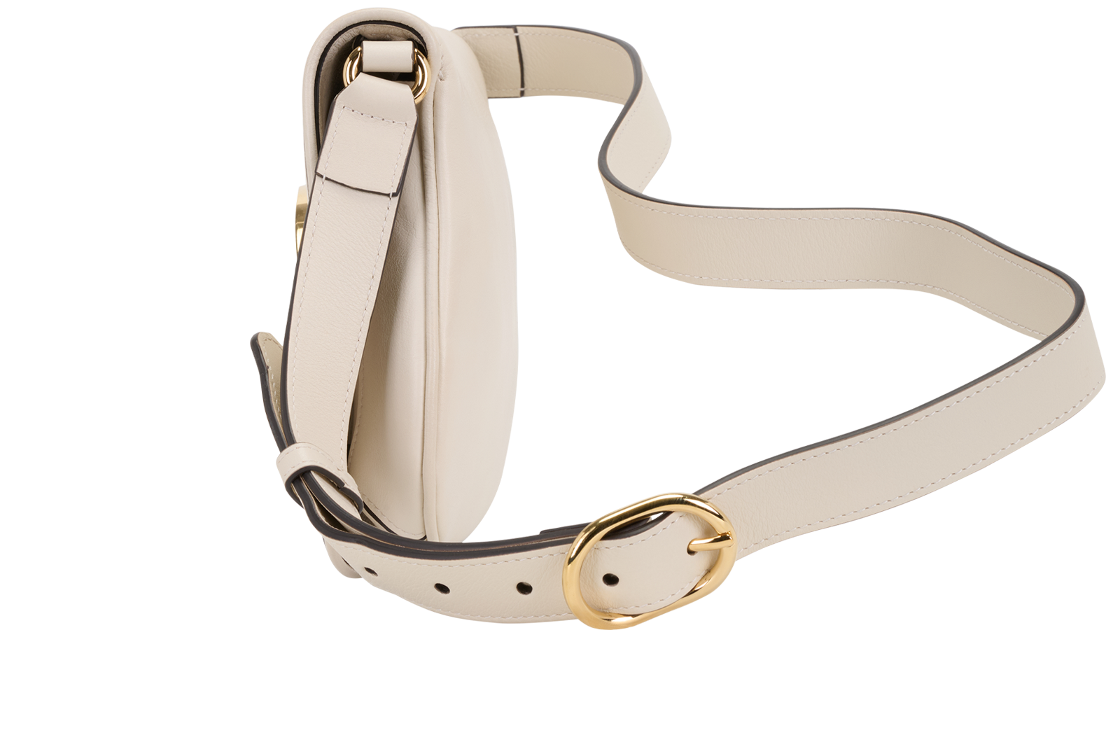 Small Blondie Shoulder Bag, &pound;995, Handbags, Beige, Leather, Bottom view